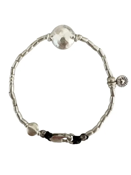 pure silver women's bracelet. wear everyday. ocean safe. tug proof, perfect for active mums.