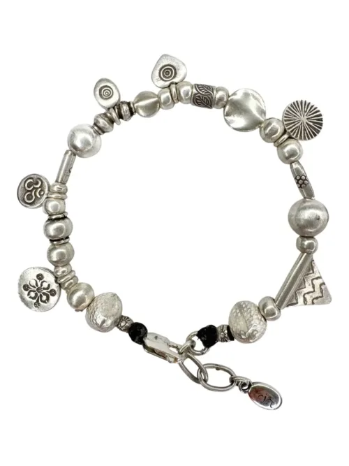 multi charm pure silver women's bracelet tug proof made for active mums ocean safe