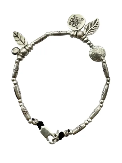 pure silver bracelet perfect two add texture to a bracelet stack. beach vibes and ocean safe. staple jewellery for everyday wear