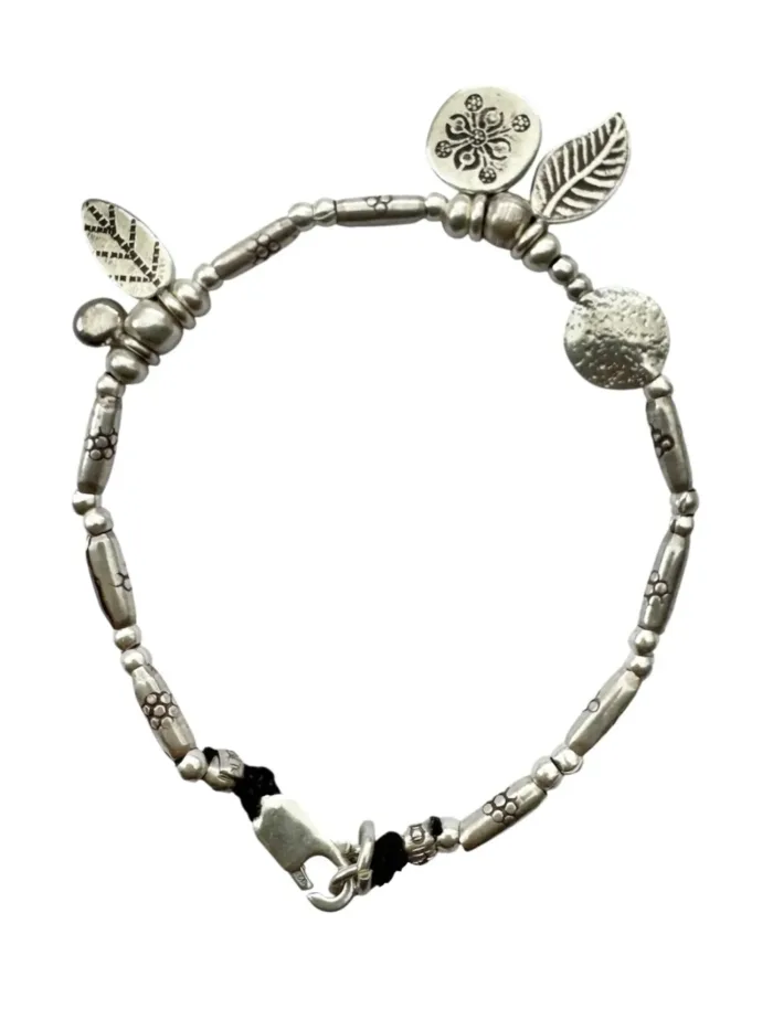 pure silver bracelet perfect two add texture to a bracelet stack. beach vibes and ocean safe. staple jewellery for everyday wear