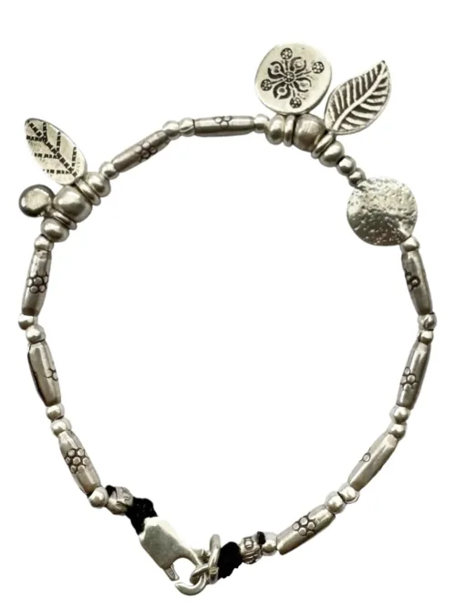 pure silver bracelet perfect two add texture to a bracelet stack. beach vibes and ocean safe. staple jewellery for everyday wear