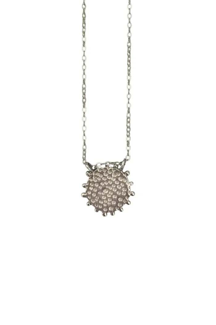 sun pendant sterling silver necklace. Ocean safe jewellery handmade in Australia