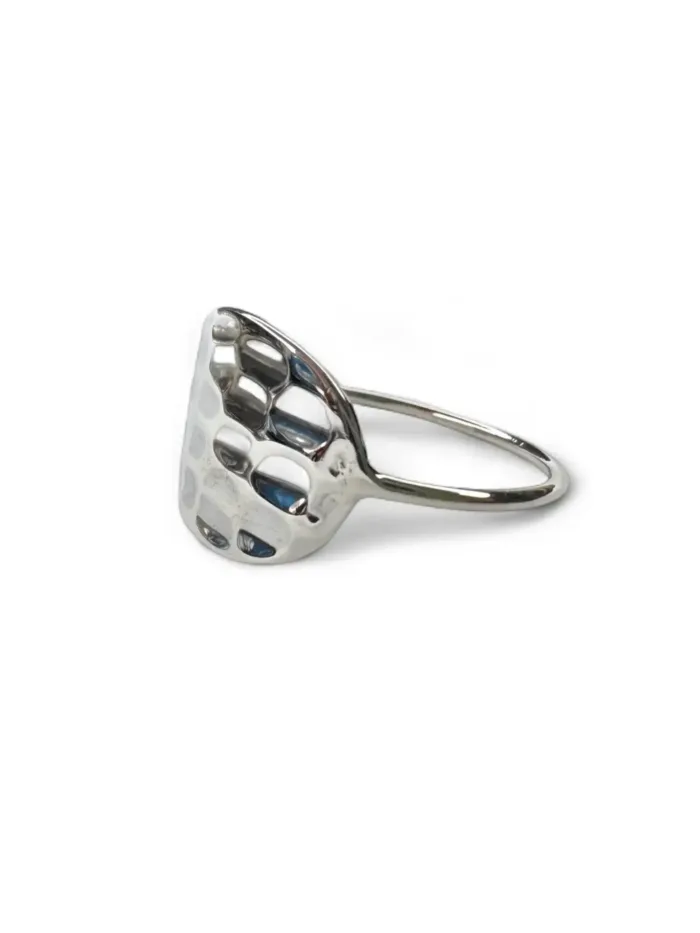 dainty sterling silver ring for a minimal yet eye catching ring. ocean safe