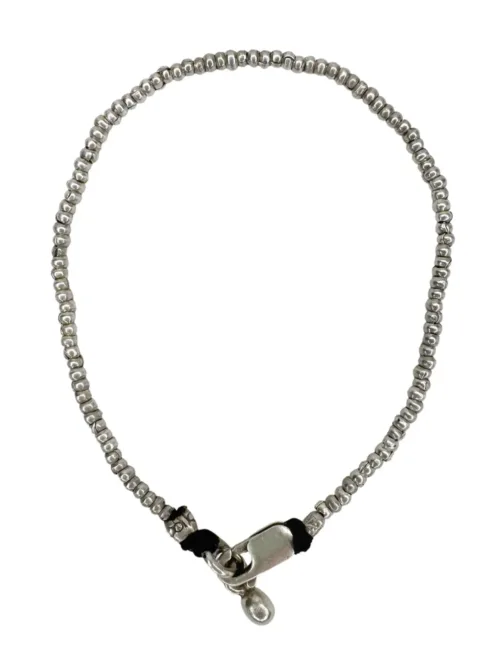 pure silver bracelet minimal style. tug proof - perfect for active mums. ocean safe