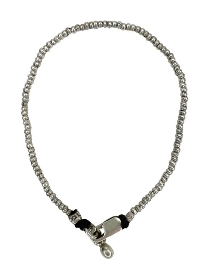 pure silver bracelet minimal style. tug proof - perfect for active mums. ocean safe