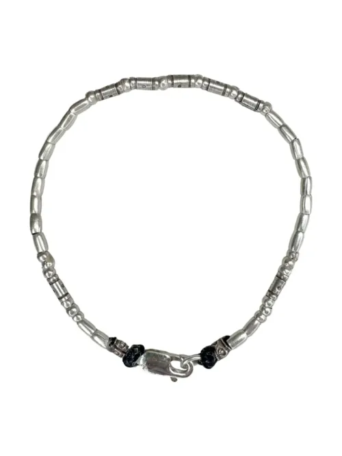 minimal style silver bracelet for everyday wear. perfect to add into a bracelet stack. tug proof and ocean safe