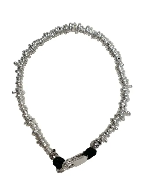 pure silver bracelet perfect two add texture to and beach bracelet stack. ocean safe
