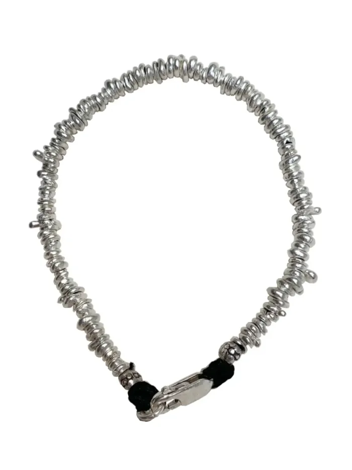 pure silver bracelet perfect two add texture to and beach bracelet stack. ocean safe