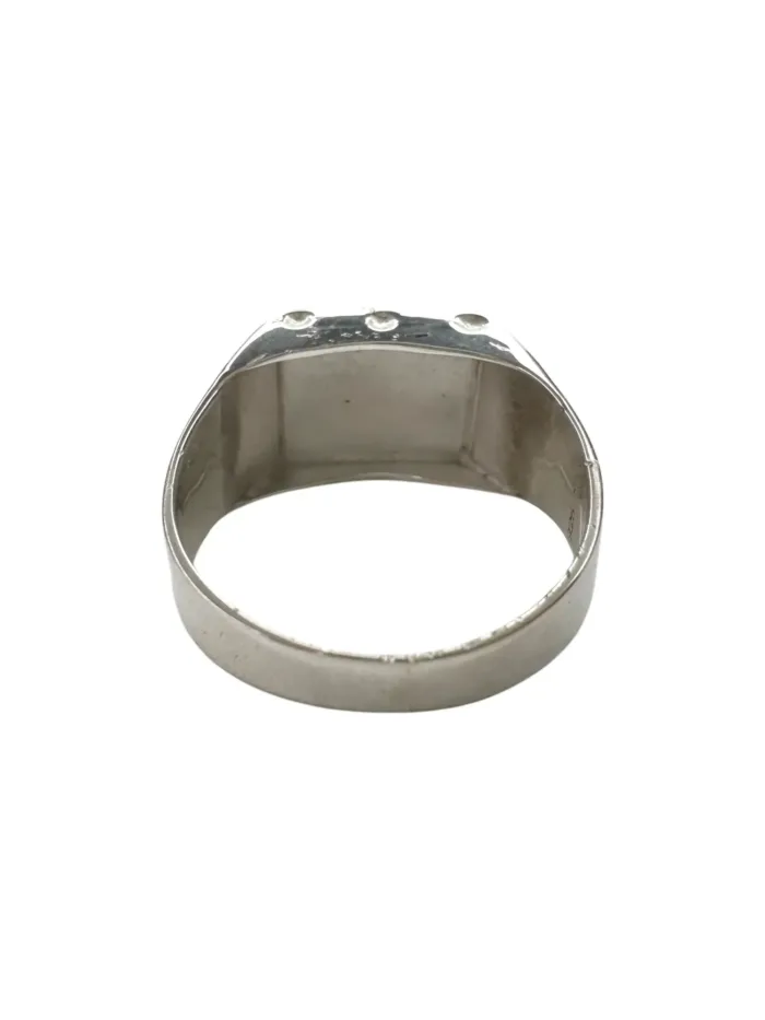 sterling silver signet ring. ocean safe