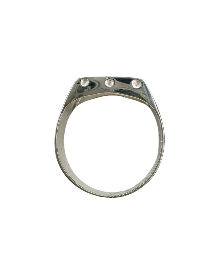 sterling silver signet ring. ocean safe