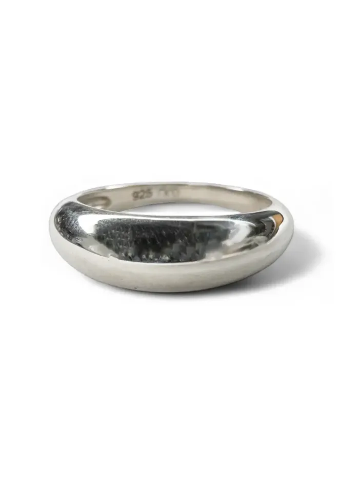 sterling silver thin dome ring. Dome style ring perfect for stacking. Ocean safe