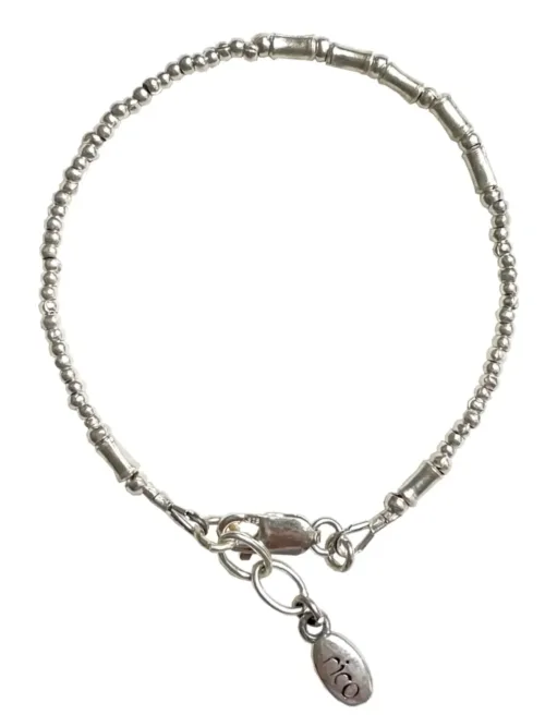 minimal dainty style pure silver bracelet. Women's sterling silver jewellery