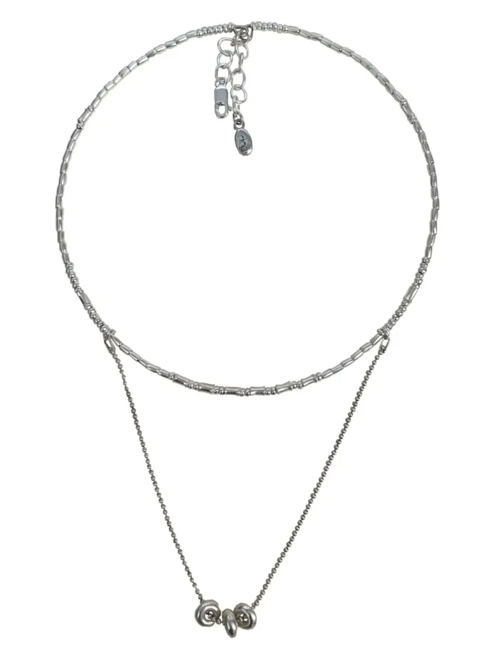 pure silver memory necklace. Collar style, easy to slip on. They look great stacked and styled with other necklaces