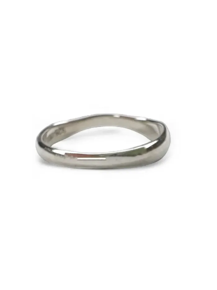 organic form sterling silver ring water safe great for ring stacks