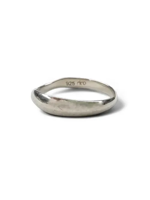 organic form sterling silver ring water safe great for ring stacks