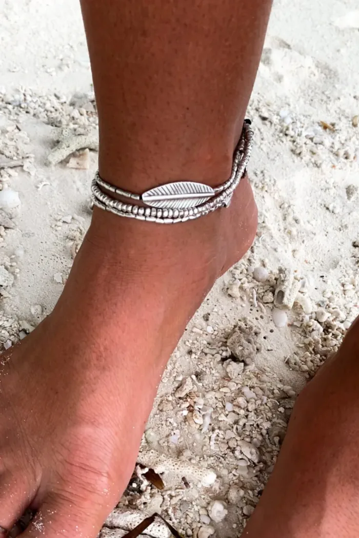 customisable hand stamped bracelet. sterling silver stretch bracelet for the active adventurer. water safe