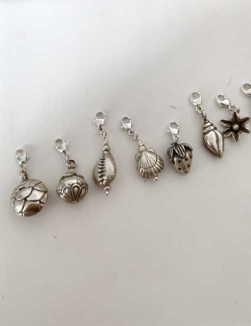 Silver Cowrie Shell Charm - Image 3