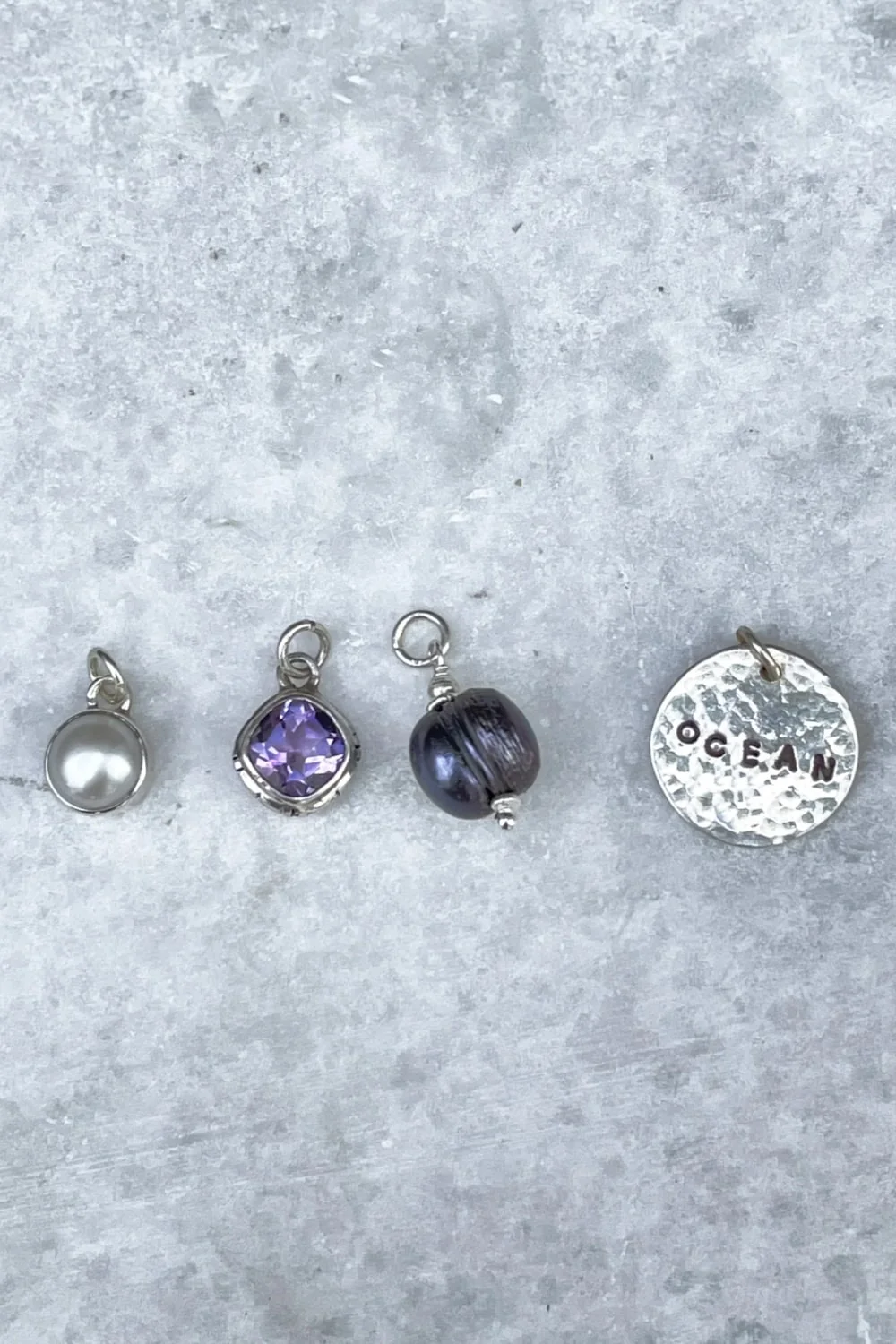 sterling silver charm pendants for add on charm customisation